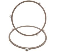 VICASKY Lot de 2 Supports de Plateau Tournant pour Micro-ondes, Anneaux à Rouleaux Rotatifs en Plastique, Diamètre Moyen, Accessoire Micro-ondes pour Réchauffage Uniforme des Aliments,