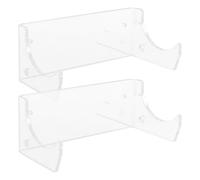 VICASKY Lot de 2 supports muraux en acrylique pour rouleau à pâtisserie - Économie d'espace - Rangement de cuisine pour rouleaux à pâtisserie - Crochets pour zone de cuisson organisée