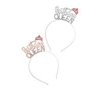 VICASKY Lot De 2 -Têtes Couronnes Pour Fête D'Anniversaire -Tête Princesse Avec Strass Diadèmes De Princesse En Alliage Et Strass