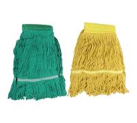 VICASKY Lot de 2 Têtes de Balai Serpillière en Fil de Coton Absorbant, Recharge Lavable pour Balai de Rechange, Compatible Nettoyage Sols Durs, Stratifiés et Carrelages, Usage Domestique