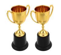 VICASKY Lot De 2 Trophées en Plastique Artistiques pour Récompenser Un Gagnant Une Remise De Diplômes De Maternelle des Médailles De Football des Prix D'Excellence Réutilisable