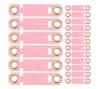 VICASKY Lot de 20 Anneaux de Pattes pour Perroquets et Perruches en Polyuréthane Rose N°8, Bagues D’Identification Anti-évasion Confortables pour Dressage et Suivi Extérieur des Oiseaux