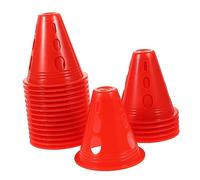 VICASKY Lot de 20 cônes d'entraînement en plastique Barres en plein air Petits cônes de circulation Cônes d'agilité Bâtons d'agilité Mini cônes pour le sport Cônes d'entraînement en plein air colorés