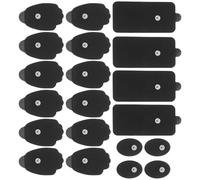 VICASKY Lot de 20 Coussinets de Massage Auto-Adhésifs Noirs Accessoires Portables pour Physiothérapie Coussins Ergonomiques pour Détente Musculaire à Domicile Déplacement