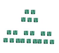 VICASKY Lot de 20 dés en acrylique - Dés d'enseignement - Donjons - Dés blancs - Jeu d'addition de dés - Jouet pour l'extérieur - Dés faits maison - Mini dés amusants - Puzzle - Amoureux