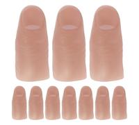 VICASKY Lot de 20 Faux Doigts Magiques en Vinyle Réalistes Ongles Accessoires pour Spectacles de Magie Entraînement Nail Art et Cosplay Protège-Doigts Polyvalents pour Tours et Farces