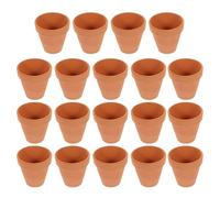VICASKY Lot de 20 Mini Pots en Terre Cuite Rouge, Diamètre 3 Cm, avec Trous de Drainage, pour Plantes Succulentes et Cactus D’intérieur, Pots de Jardinage Pratiques et Décoratifs