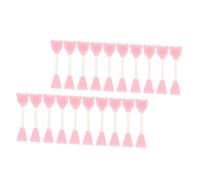 VICASKY Lot De 20 Pinceaux À Double Tête En Silicone Pour Masque Facial Applicateurs De Masque Facial Brosses En Silicone À Double Extrémité Brosses De Nettoyage