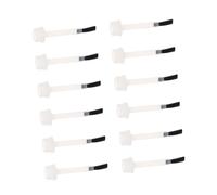 VICASKY Lot de 20 Pinceaux de Manucure en Nylon Noir pour Gel à Ongles, Brosses de Remplacement 11 Mm, pour Dessin de Détails Fins et Nail Art DIY