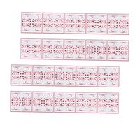 VICASKY Lot de 20 Serviettes en Papier Jetables de Cœur, Motif Love Imprimé, Taille Standard, Couleur Blanche et Rouge, pour Fête des Mères, Mariage et Saint-valentin, Serviettes