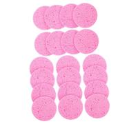 VICASKY Lot de 20 tampons en coton de nettoyage pour vernis à ongles en gel - Lingettes de maquillage - Crème à mousse - Crème hydratante - Lave visage - Pâte de bois - Coton rose