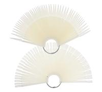 VICASKY Lot de 200 aiguilles à avec anneaux en métal pour débutants et salons de manucure - Compartiments d'exercices pour la présentation des couleurs de vernis à pour le nail art et la
