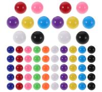 VICASKY Lot de 200 Billes Plastiques Rebondissantes 12 Mm, 10 Couleurs Assorties, Petites Balles pour Jeux Éducatifs et Mathématiques, pour Apprentissage, Tri et Probabilité en Classe