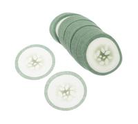 VICASKY Lot de 200 coussinets pour les yeux avec motif concombre - Masque hydratant en tissu non tissé pour les yeux - Pour les voyages et les cernes et les rides