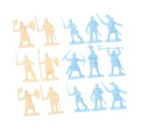 VICASKY Lot de 200 figurines de cavalerie - Chiffres soldats - Petits jouets miniatures - Soldat - Guerriers - Miniatures médiévales en plastique