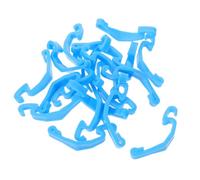VICASKY Lot de 24 Clips de Fixation pour Cages Petits Animaux, Clips de Boucle en Plastique Bleu 6,8 X 1,5 Cm, Accessoires Sécurisés pour Cages Lapins, Hamsters et Gerbilles, Fixation