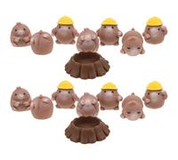 VICASKY Lot de 24 Figurines Miniatures d'animaux Kawaii en Résine, Décor Micro-Paysage DIY pour Jardinage et Bureau, Ornements Mignons pour Décoration de Table et Maison de Poupée, 8