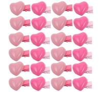 VICASKY Lot de 24 Mini Pinces à Cheveux de Cœur, Métal Léger, Couleurs Rose et Rose Foncé, Accessoires Polyvalents pour Frange et Mèches Rebelles, Saint-valentin et Usage Scolaire