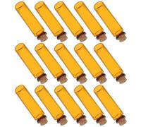 VICASKY Lot de 24 Petites Fioles en Verre Marron 20ml avec Bouchon en Liège, Mini Bocaux pour DIY, Protection la Lumière, pour Voyages et Fêtes