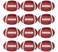 VICASKY Lot de 25 Assiettes en Papier de Rugby Grosse Capacité, Design Unique, Faciles à Utiliser Nettoyer pour Célébrations D'anniversaire et Fêtes de Football