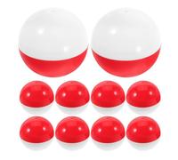 VICASKY Lot de 25 Boules Présents Vides 75 MM en Plastique Rouge et Blanc Rondes Compatibles Distributeurs Automatiques Contenants Réutilisables pour Bonbons Fêtes et Emballages