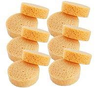 VICASKY Lot de 25 éponges rondes en cellulose - Réutilisables pour la peau - Pour un gommage quotidien et un gommage