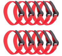 VICASKY Lot de 25 Sangles Élastiques à Scratch Réglables en Mélange Robuste, Pratiques et Résistantes pour Tapis de Yoga, Activités Extérieures et Transport de Marchandises