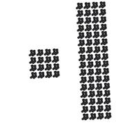 VICASKY Lot de 250 mini bottes de Père Noël modèle Mini chaussures décoratives pour maison de poupée et décoration de Noël pour projets de bricolage et occasions festives