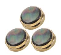 VICASKY Lot de 3 Boutons de Trompette en Nacre Noire, Capuchons de Pistons pour Clés de Trompette, Accessoires de Réparation pour Instruments à Vent, Confort et Précision pour Musiciens
