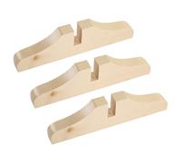 VICASKY Lot de 3 Clips D'écran de Chambre en Bois Beige Base de Séparation Épaissie, Support de Séparation Domestique Résistant aux Chocs pour Claustra Intérieur Salon