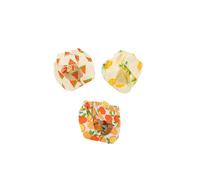 VICASKY Lot de 3 Couches Lavables pour Petits Animaux S Couches Réutilisables pour Écureuils et Cochons D’Inde Tissu Doux Respirant Haute Absorption D’Humidité Motifs Orange Pastèque