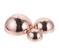 VICASKY Lot de 3 Demi-boules Disco Miroir Adhésives en Verre Réfléchissant 10-15-20 Cm, Décoration Murale Festive pour Mariage, Centre de Table Boule à Facettes Disco, Ambiance