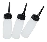 VICASKY Lot de 3 Flacons Souples de Teinture Capillaire 100 Ml Petits Bec Verseur pour Application Précise Soins Capillaires Professionnels à Domicile