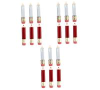 VICASKY Lot de 3 gloss à lèvres Diy - Tube creux - Tubes de gloss à lèvres - Tubes à lèvres vides teintés - Tube à échantillon - Tube de brillant à lèvres - En plastique - En forme de crayon - Lot de