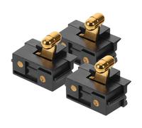 VICASKY Lot de 3 Interrupteurs Marche/arrêt Universels à Contact Métallique pour Tondeuses à Cheveux Filaires Fil, Accessoires de Remplacement Boîtier Noir et Rouge, Compatible