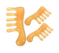 VICASKY Lot de 3 peignes à gratter - Shampoing - Démêlage - Sèche-cheveux - Brosse de relaxation - Coiffure - Démêlage les cheveux - Démêlage le visage - Soies chaudes - Peigne bouclé en résine
