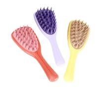 VICASKY Lot de 3 peignes à shampoing - Brosse à cheveux en microfibre - Grand coussin bouclé - Démêlage - Peigne à cheveux - Pour démêler - Brosse à cheveux - Brosse à cheveux - Brosse à lisser