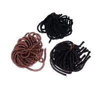 VICASKY Lot de 3 perruques dreadlocks africaines pour tresses en matériau résistant aux hautes températures - Accessoire de fête unique pour