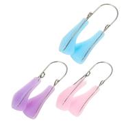 VICASKY Lot de 3 Pinces à Nez en Silicone Rehausseur de Pont Nasal, Taille Unique, Modèle Ergonomique, pour Femmes et Hommes, Correcteur de Nez Discret pour Usage Quotidien et Beauté