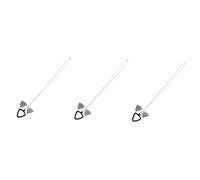 VICASKY Lot de 3 porte-médiators en silicone et en acier inoxydable pour guitaristes - Accessoire pratique pour ranger les médiators - Collier portable inclus