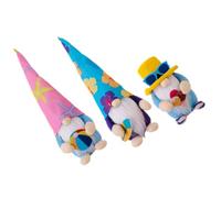 VICASKY Lot de 3 Poupées Gnomes d'Été en Peluche Planche de Surf Ballon de Plage et Glace Décoration d'Intérieur Estivale pour Maison et Fête Accessoire de Fête Tropicale Ornement