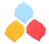 VICASKY Lot de 3 Protège-brosses à Dents en Silicone Antidérapant, Design Feuille D'érable, Facile à Ranger, Anti-poussière pour Voyage et Usage à Domicile