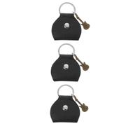 VICASKY Lot de 3 sacs pour pics de guitare Accessoires pour pics de guitare Sac de rangement Porte-médiators pour guitare électrique Mallette pour guitare acoustique Picks Sac de transport Noir PU