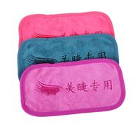 VICASKY Lot de 3 serviettes de maquillage turban pour le front - Lingettes de nettoyage du visage - Coussinets de maquillage - Lingettes de démaquillage - Accessoires pour extensions de cils