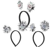 VICASKY Lot de 3 set de Serrage-Têtes Lumineux Chauve-Souris Citrouille et Fantôme en Plastique Léger Accessoires de Coiffure Festifs pour Halloween Garçon et Filles et Adultes pour