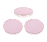 VICASKY Lot de 3 sets de Poudriers Rechargeables Vides 5G avec Miroir et Houppette Intégrée Boîtier Compact Rose pour Poudre en Vrac Contenant de Voyage Pratique pour Maquillage et
