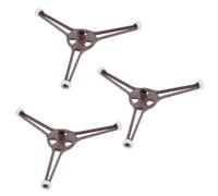 VICASKY Lot de 3 Supports Rotatifs pour Plateau de Four à Micro-ondes, Bague en Plastique Roue Triple, Diamètre 13 Cm, Hauteur 14 Mm, Remplacement pour Plateau en Verre, Accessoire