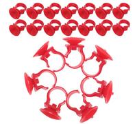 VICASKY Lot de 30 Clips de Fixation pour Aquarium Ventouses Robustes en Plastique, Support pour Lampe et Tuyau Ø 24 Mm, Résistant à L’Usure, pour Éclairage LED et Chauffage D’Aquarium,