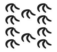 VICASKY Lot de 30 Coussinets D'augmentation de Volume pour Cheveux Femme, Éponges à Volume en Mousse Légère et Respirante, Outil Coiffage sans Trace Noir Forme Croissant, Accessoires DIY