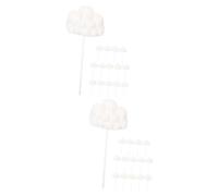 VICASKY Lot de 30 décorations de gâteau en forme de petits nuages Décoration de fête d'anniversaire de haute qualité pour des moments inoubliables pour les mariages et les fêtes